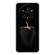 Чехол с изображением  вкусной еды для Realme 14 Pro – Чёрная клубника