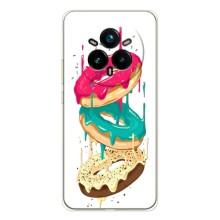 Чехол с изображением  вкусной еды для Realme 14 Pro – Сочные пончики