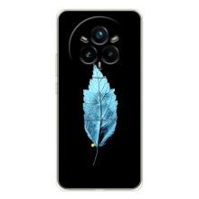 Чехол с картинками на черном фоне для Realme 14 Pro – Листочек