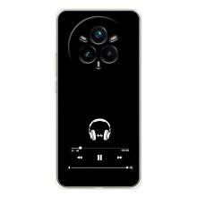 Чехол с картинками на черном фоне для Realme 14 Pro – Плеер