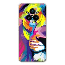 Чехол с картинкой на Realme 14 Pro (Яркий Лев)
