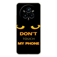 Чехол с Прикольным принтом на Realme 14 Pro (Не трогай мой телефон)