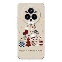 Чехол Санта Клаус для Realme 14 Pro (Merry Christmas)