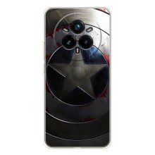 Чехол с Щитом Капитана Америки на Realme 14 Pro (Ретро Щит Капитана)