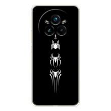 Чехол Супергерой Человека Паука на Realme 14 Pro – Лого паука