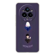 Чехлы Венсдей на Realme 14 Pro Уэнсдей (AlphaPrint) (Уэнздей и подруга)