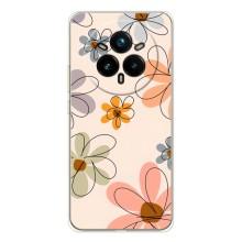 Чохол з квітковим принтом на Реалмі 14 Про (Кольорові квіти)