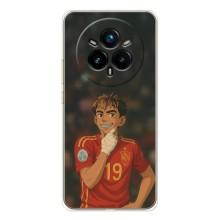 Чехол с футболистом Ламин Ямаль Realme 14 Pro (Ямаль аниме)