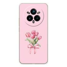Чехол с розовым рисунком для Realme 14 Pro