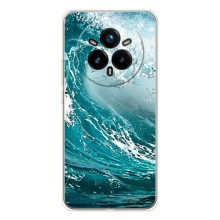 Летний Чехол на Realme 14 Pro (Морская волна)