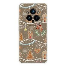 Новорічні, Святкові Чохли для Realme 14 Pro - 2024 год (Новорічні пряники)