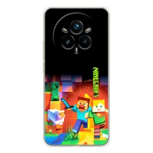 Чехлы для Realme 14 Pro (Персонажи Майн Крафт) – Герой Майнкрафт