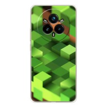 Чехлы для Realme 14 Pro (Персонажи Майн Крафт) – Текстура