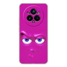 Силиконовые Чехлы (смешные стикеры) для Realme 14 Pro (Хитрая мордочка)