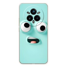 Силиконовые Чехлы (смешные стикеры) для Realme 14 Pro (мордочка)