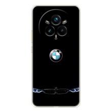 Силиконовый бампер с картинкой машины на Realme 14 Pro (Черный BMW)