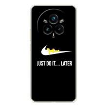 Силиконовый Чехол на Realme 14 Pro с картинкой Nike – Later
