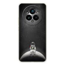 Силіконовый Чохол з принтом "Космонавти" на Realme 14 Pro – Космонавт романтик