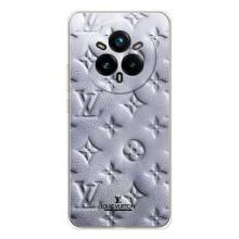 Текстурный Чехол Louis Vuitton для Реалми 14 Про (Белый ЛВ)