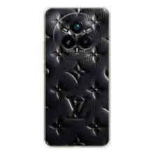 Текстурный Чехол Louis Vuitton для Реалми 14 Про (Черный ЛВ)