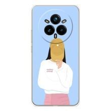 Силіконовый Чохол на Realme 14 Pro з картинкой Модных девушек (Жовта кепка)