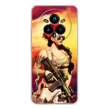 ЗСУ Чехлы (TPU) для Realme 14 Pro (Женщина солдат)