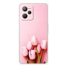Чехлы с картинкой (Тюльпаны) на Реалми 14 – Розовые тюльпаны