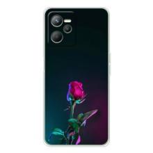 Чехлы с принтом Розочки для Realme 14 – Ночная роза