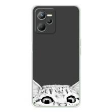 Чехол на Реалми 14 с Котами (VPrint) (Выглядывает кот)