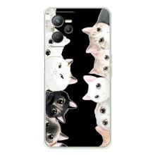 Чехол на Реалми 14 с Котами (VPrint) (Взгляд котов)