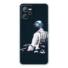 Силиконовый чехол с картинкой "Герой Pubg" на Realme 14 – В экиперовке