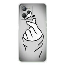 Чохол з принтом для Realme 14 (AlphaPrint - Знак сердечка) (Значок Love)