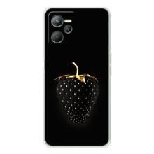 Чехол с изображением  вкусной еды для Realme 14 – Чёрная клубника