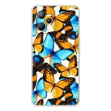Чохол з принтом для Реалмі 14 - (Прикольні) (AlphaPrint) – Яскраві метелики