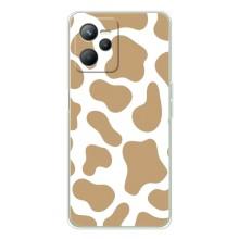 Чохол з принтом корови на Реалмі 14 (Бежевий принт)