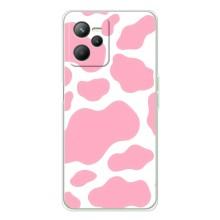 Чохол з принтом корови на Реалмі 14 (Рожевий принт)