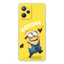 Мультяшний принт на Чохол для Реалмі 14 (Banana)