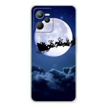 Новогодние Чехлы для Реалми 14 (VPrint) (Санта - луна)