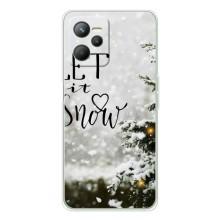 Новогодние, Праздничные Чехлы для Realme 14 - 2024 год (Let it snow)