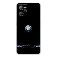 Силиконовый бампер с картинкой машины на Realme 14 – Черный BMW
