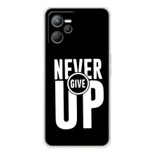 Силіконовый Чохол на Realme 14 з картинкою НАЙК (Never Give UP)