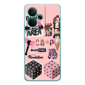 Чехлы с картинкой для Realme 14T – BLACK PINK коллаж