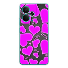 Чехлы для любимой на 14Т (VPrint) (Pink hearts)