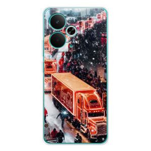 Чехлы на Новый Год Realme 14T – Кока Кола
