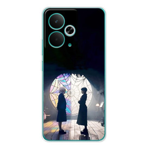 Чехлы с принтом Уэнсдей на Realme 14T – Уэнсдей и Энди