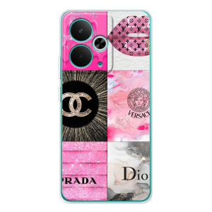 Чехол (Dior, Prada, YSL, Chanel) для Realme 14T (Модница)