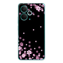 Чохол для 14Т - з принтом (Дизайнерські) (AlphaPrint) (Квіти маленькі)