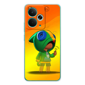 Чехол Бравл Старс для Realme 14T – LEON в кофте