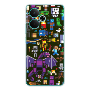 Чохол Майнкрафт на Realme 14T (AlphaPrint) Minecraft