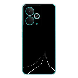 Чехол с картинками на черном фоне для Realme 14T – Дорога